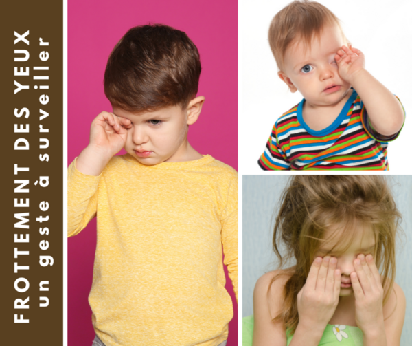 Un enfant ne se frotte pas les yeux